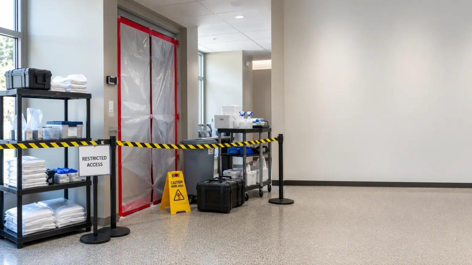 biohazard cleanup service planning and restoration scope review