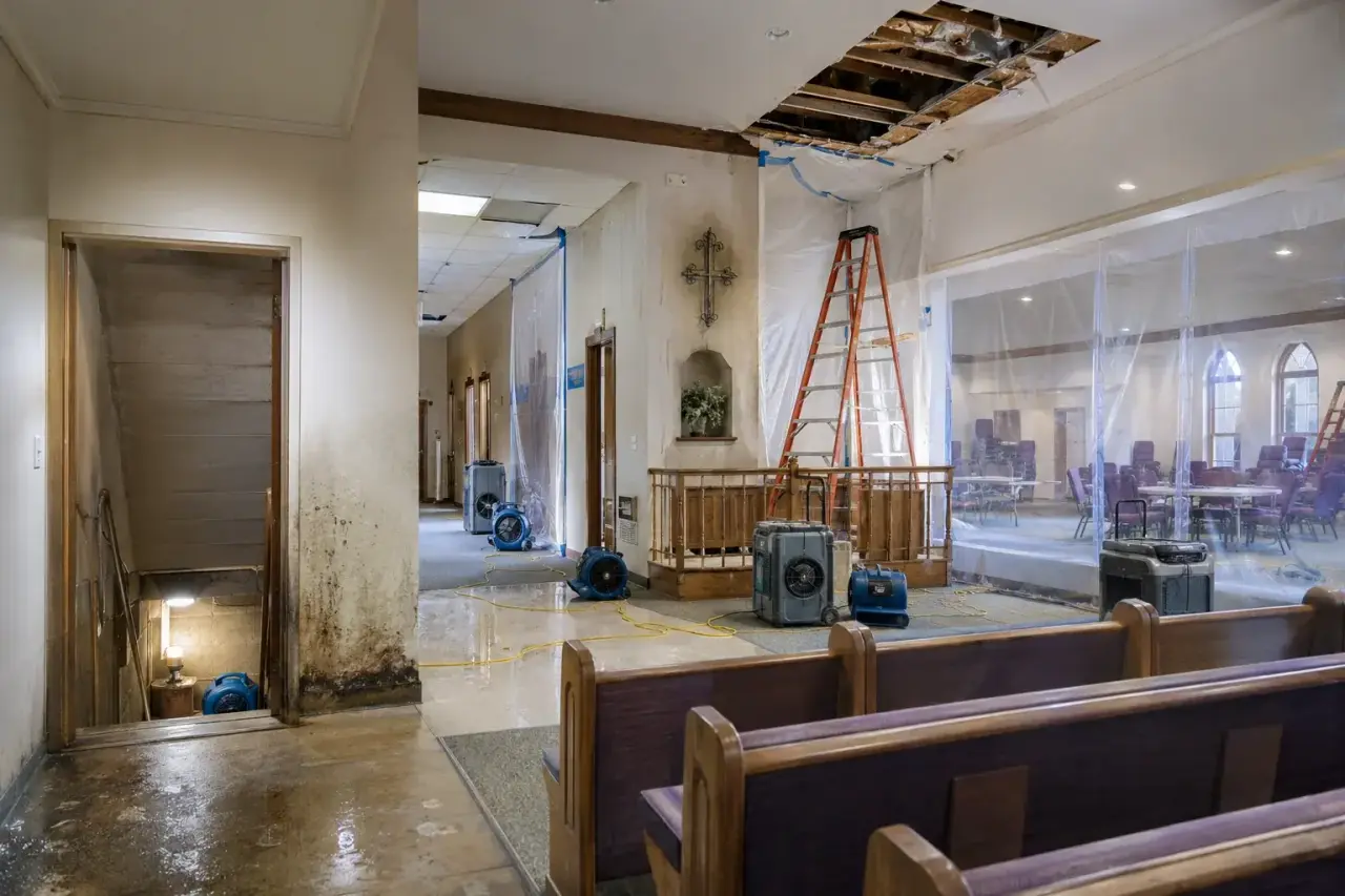 Church property damage documentation and insurance claim support