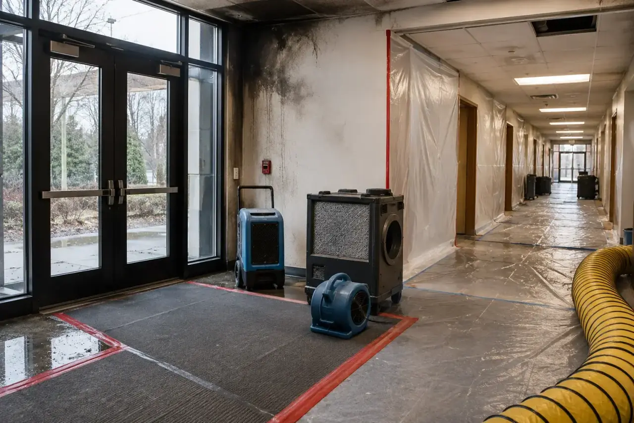 Warehouse Fire Damage Restoration North York repairs and reconstruction
