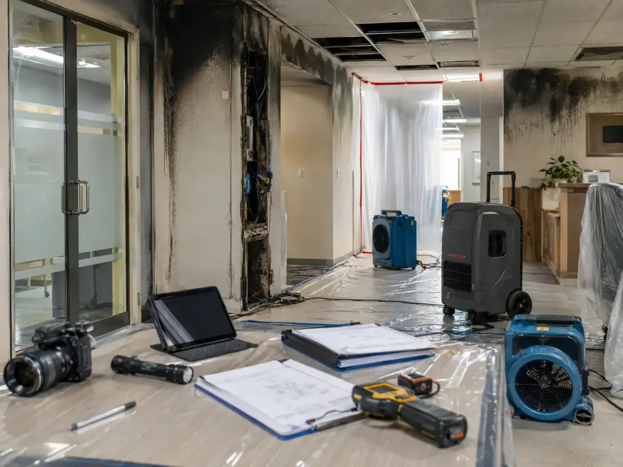 Acidic Soot and Standing Water Are Destroying Your Stock Right Now for Warehouse Fire Damage Restoration North York
