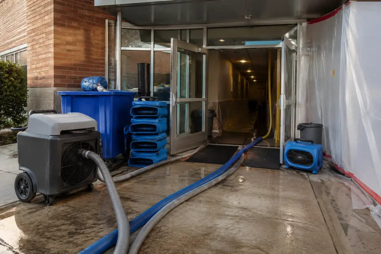 Commercial Flood Damage Restoration Maple repairs and reconstruction