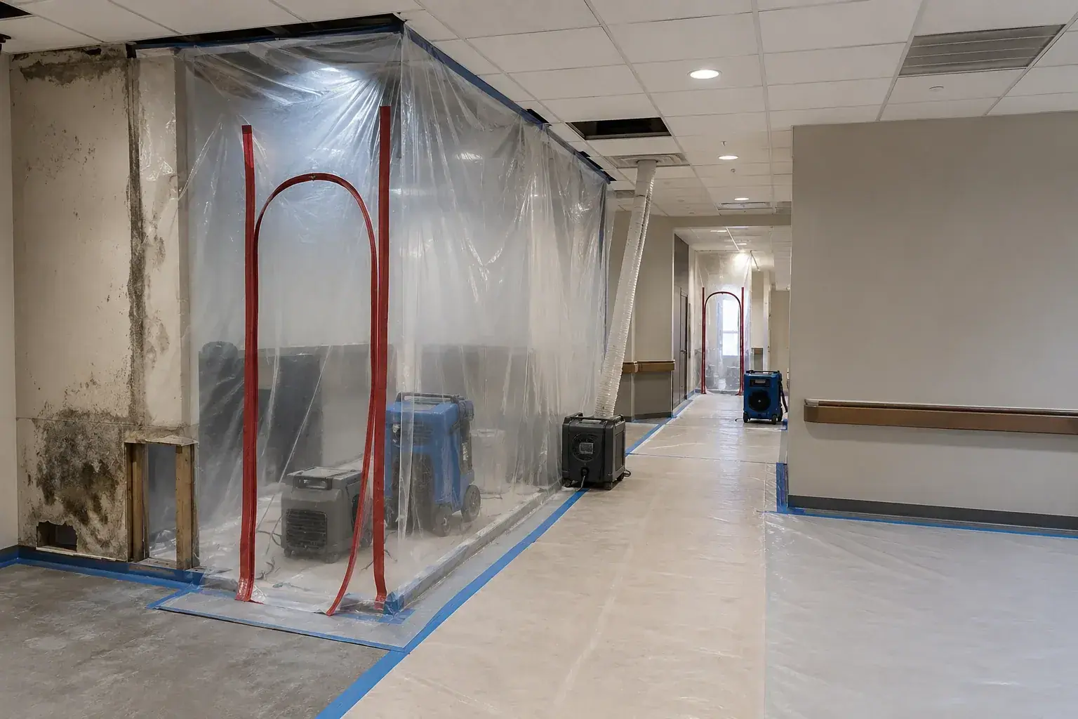 Commercial Mold Remediation North York professional restoration jobsite