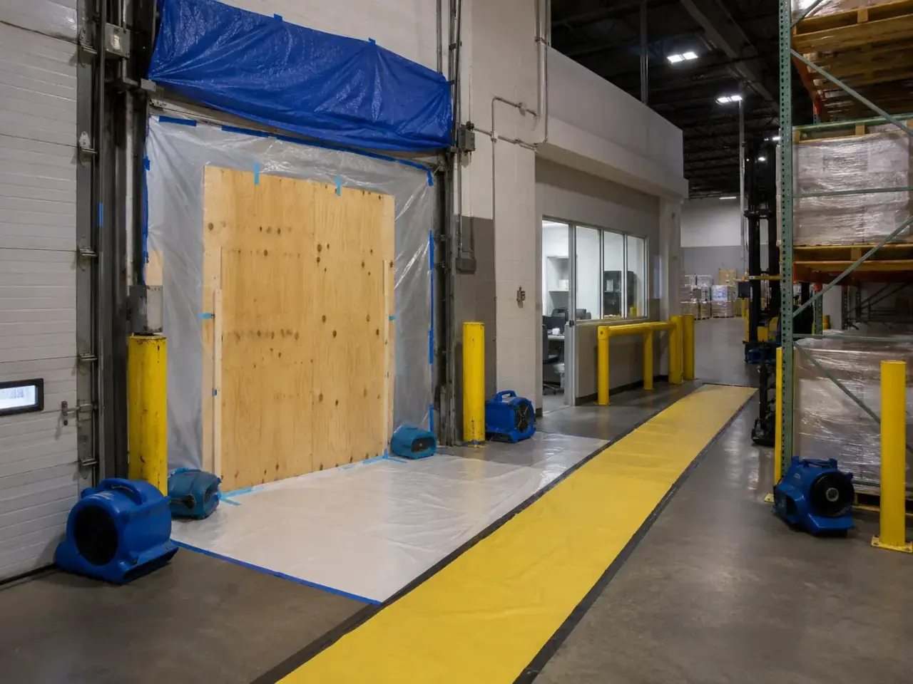 Distribution Center Restoration North York inspection and documentation