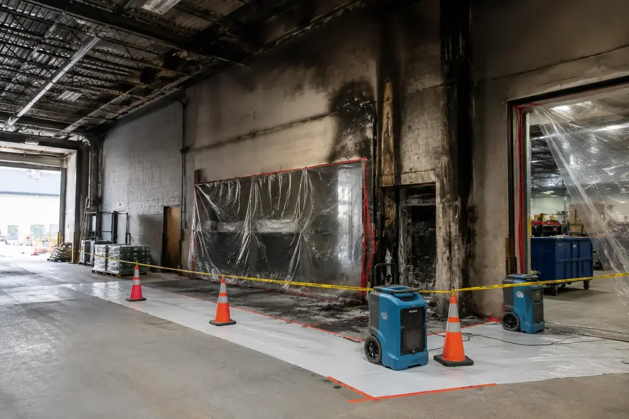 Industrial Fire Damage Restoration North York damage documentation and insurance claim support