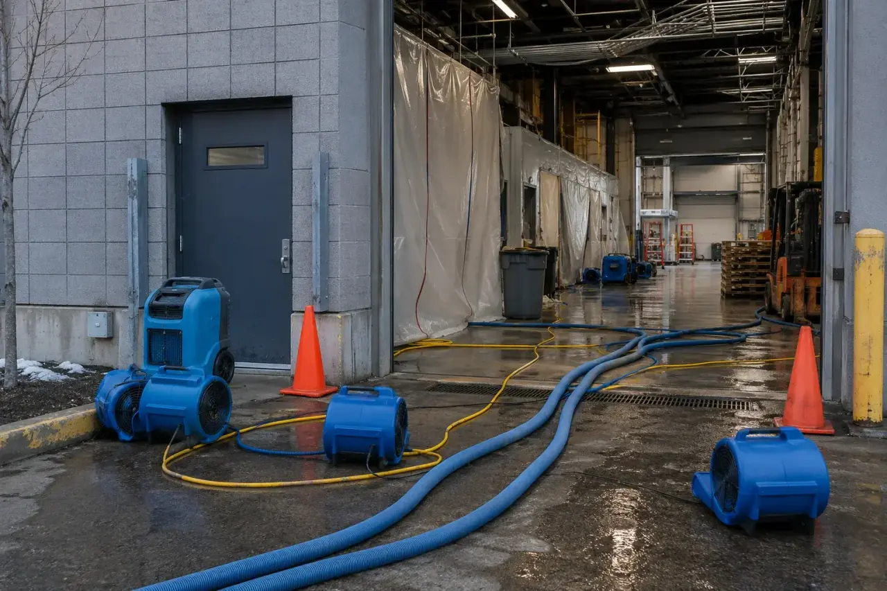 Industrial Water Damage Restoration North York repairs and reconstruction