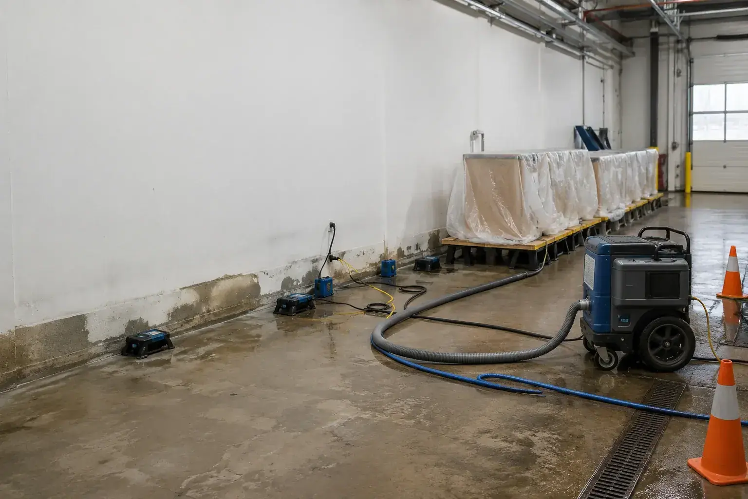 Industrial Water Damage Restoration North York professional restoration jobsite