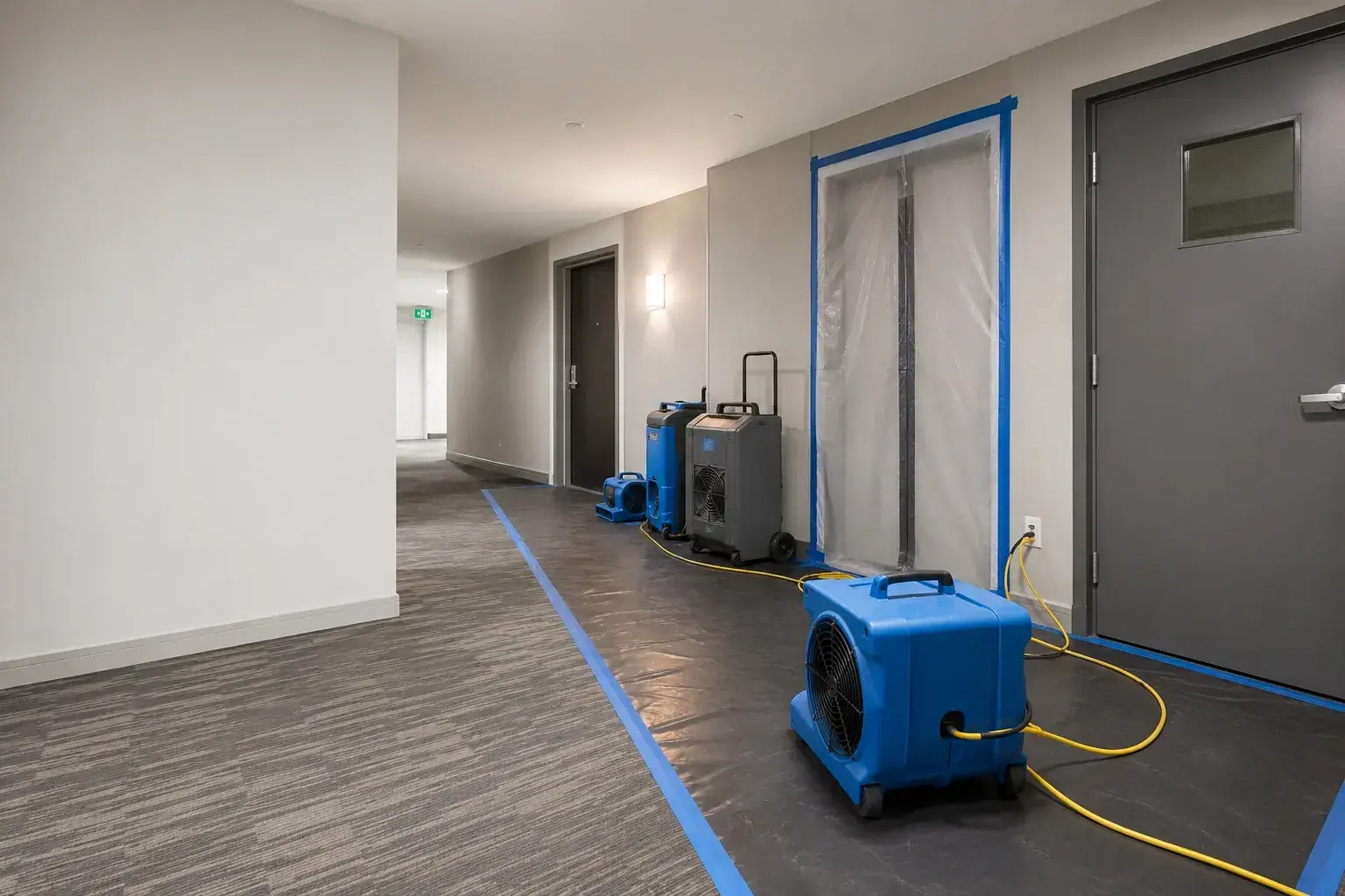 Multi-Unit Restoration professional restoration jobsite