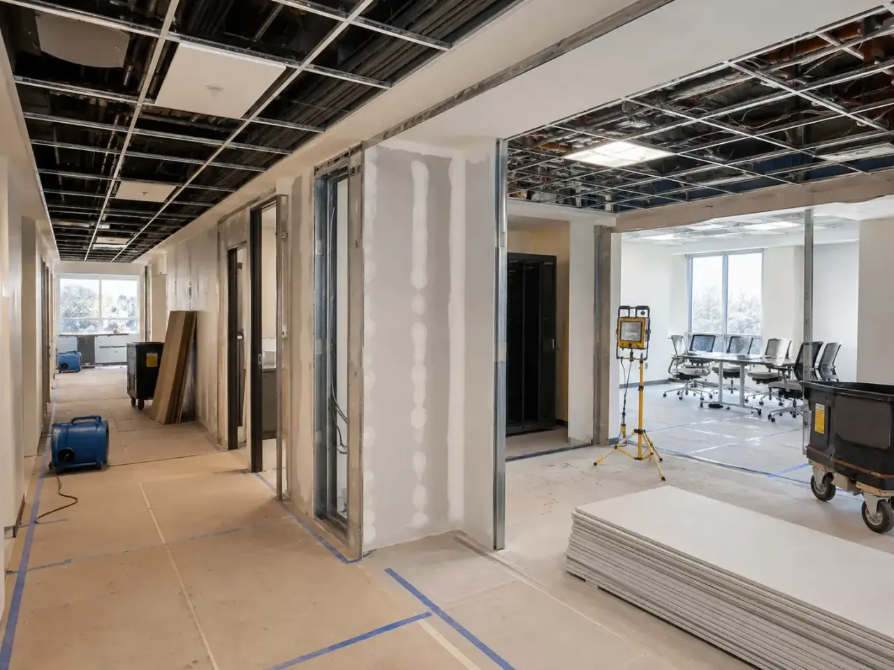 Work Phased Around Your Business Hours for Office Restoration North York