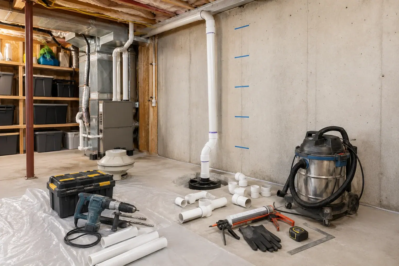 radon mitigation service planning and restoration scope review