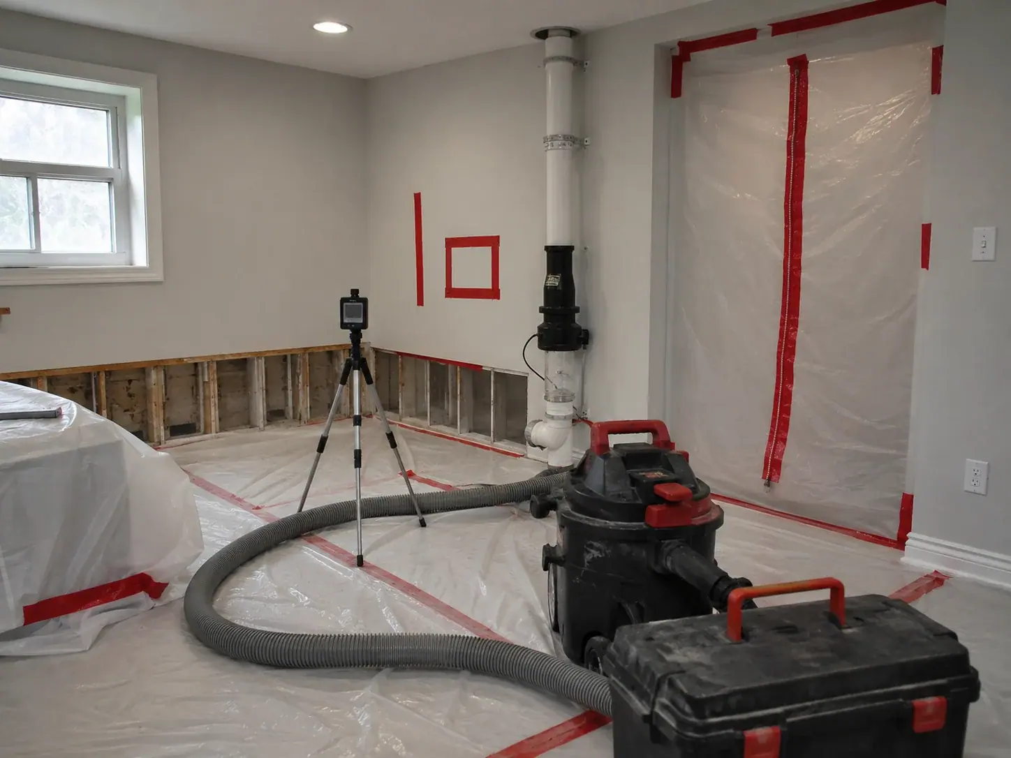 Radon Testing Acton repairs and reconstruction
