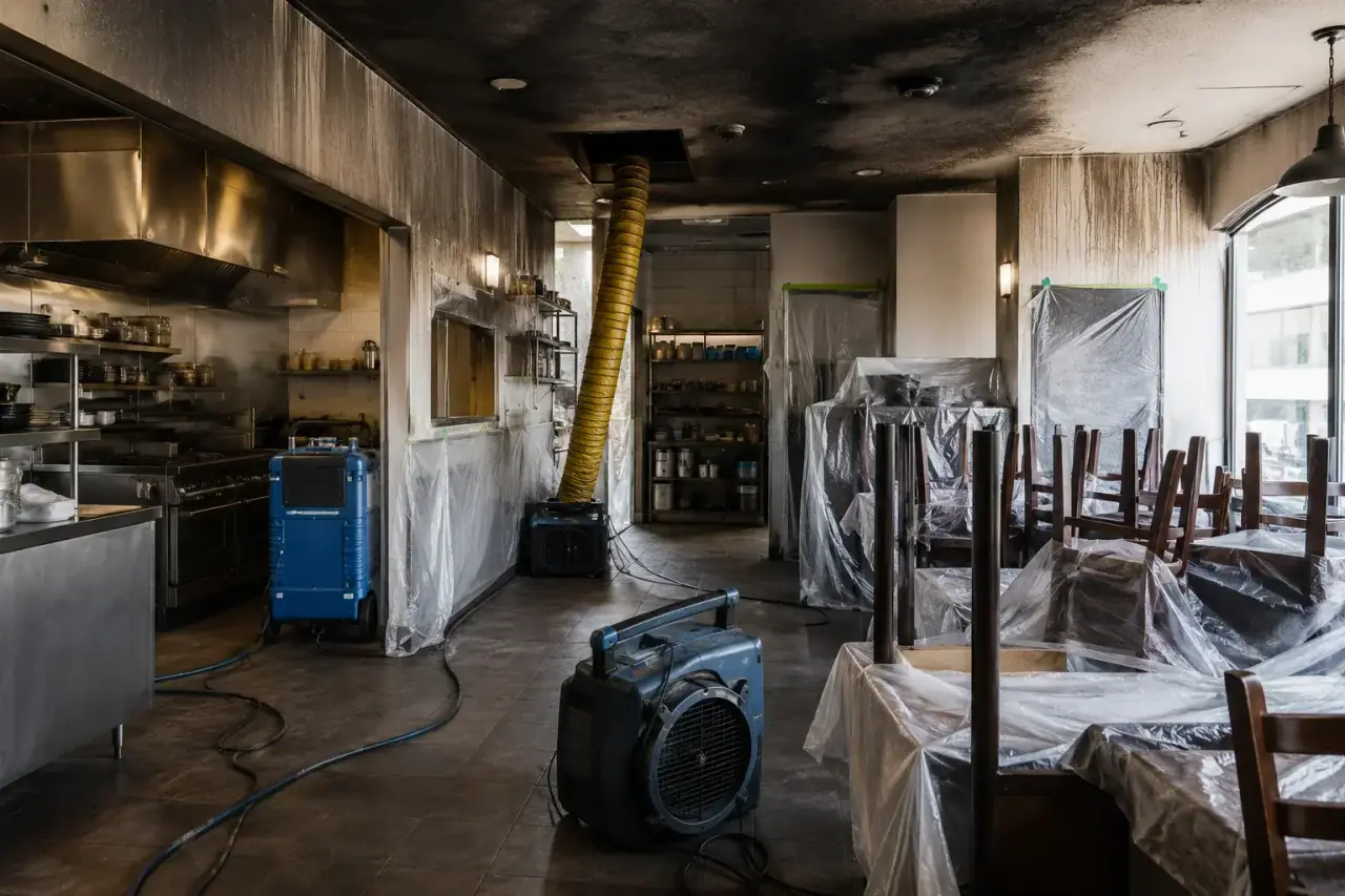Restaurant property damage documentation and insurance claim support