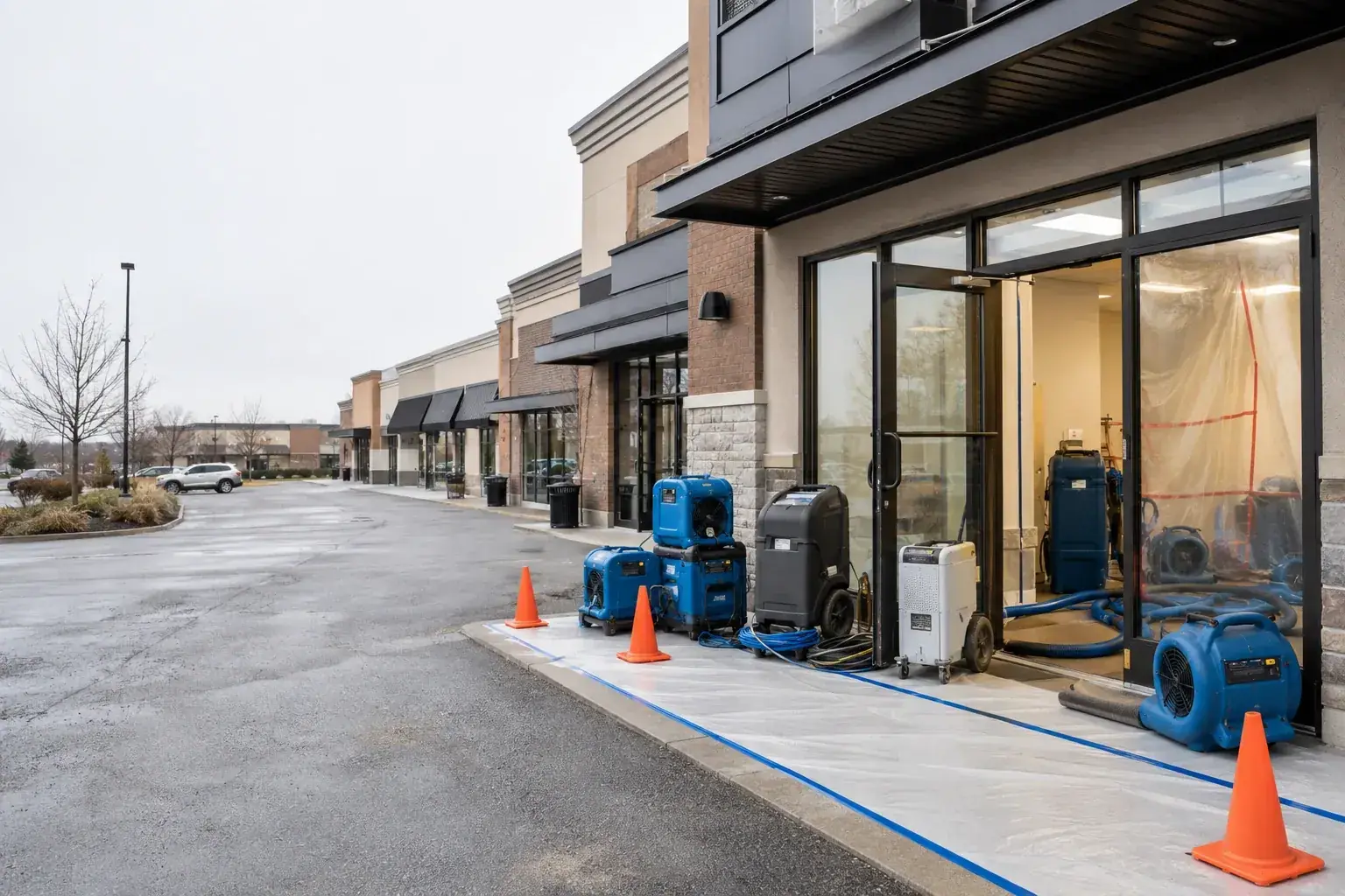 Retail Plaza Restoration North York emergency restoration response